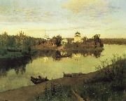 Levitan, Isaak Evening sound oil painting reproduction